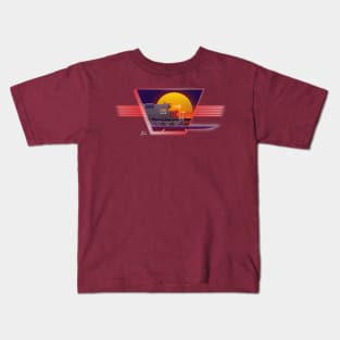 Retro Railroad Reloaded Kids T-Shirt